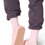 Varsity Plush Slipper pink back view