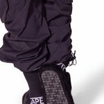 Varsity Plush Slipper black back view