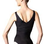 Charlene Tank Leotard Black back view