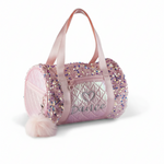 Dazzling Sequin Duffel Pink front view