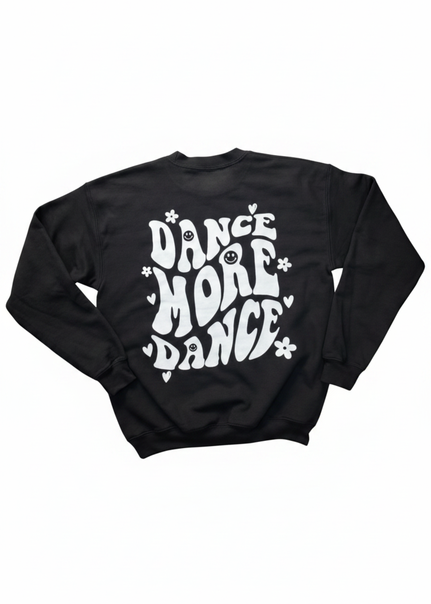 Dance More Sweatshirt black/white back view
