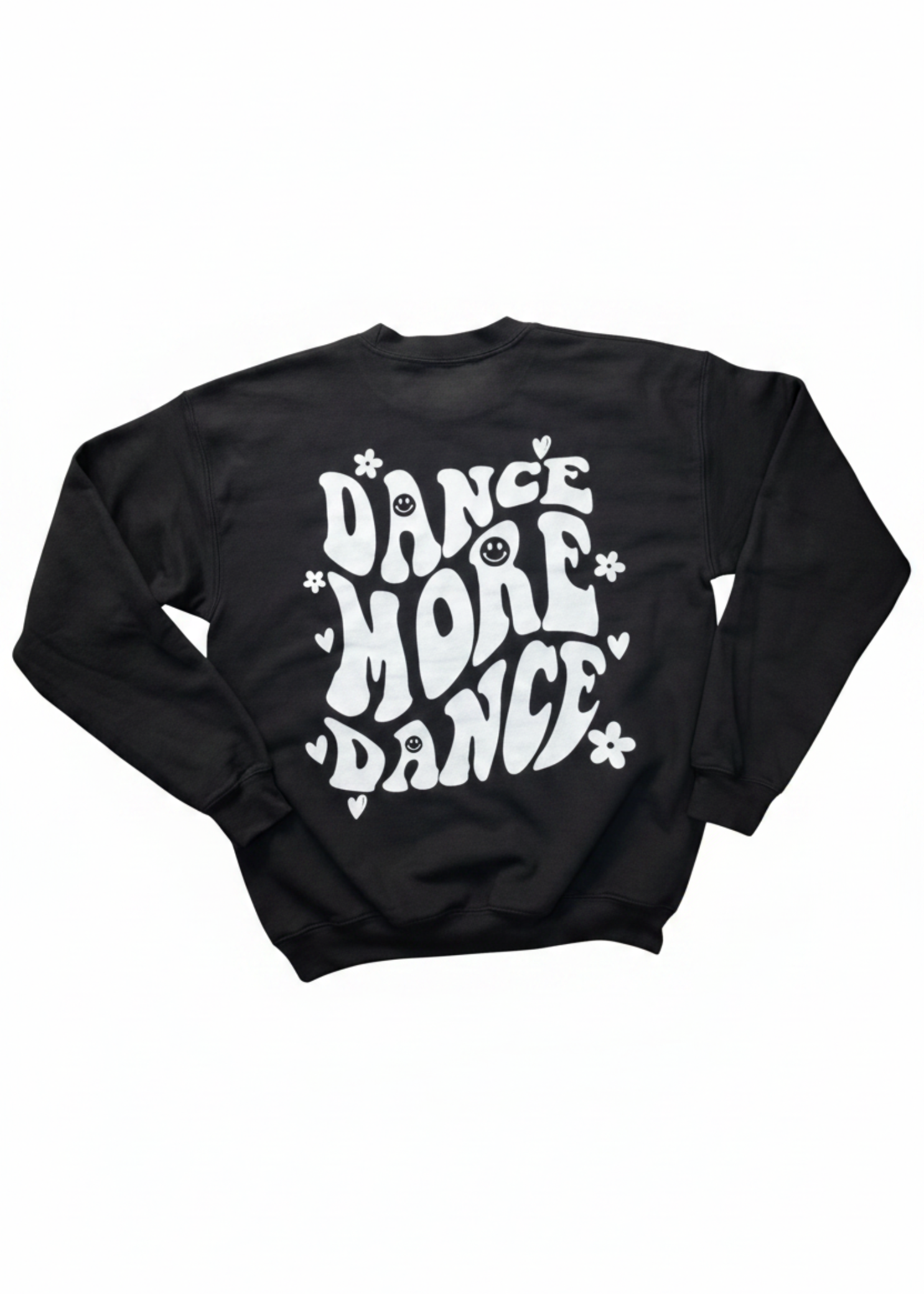 Dance More Sweatshirt black/white back view