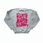 Dance More Sweatshirt gray/pink back view