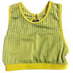 Meshed Out Crop Top Green front view