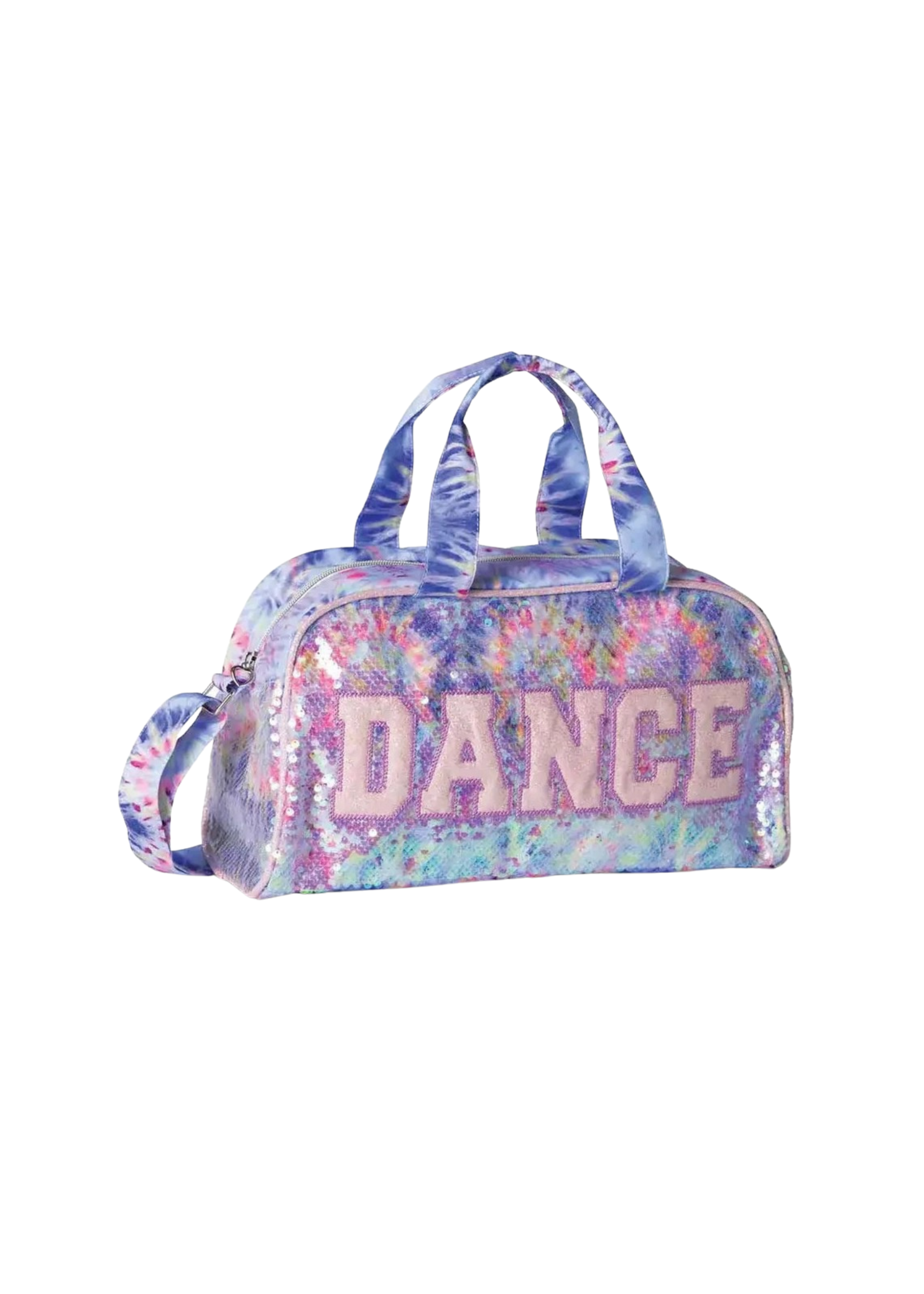 Groovy Sparkle Duffel Pastel Tie-Dye front view