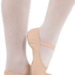 Luna Leather Ballet Shoe Ballet Pink side view