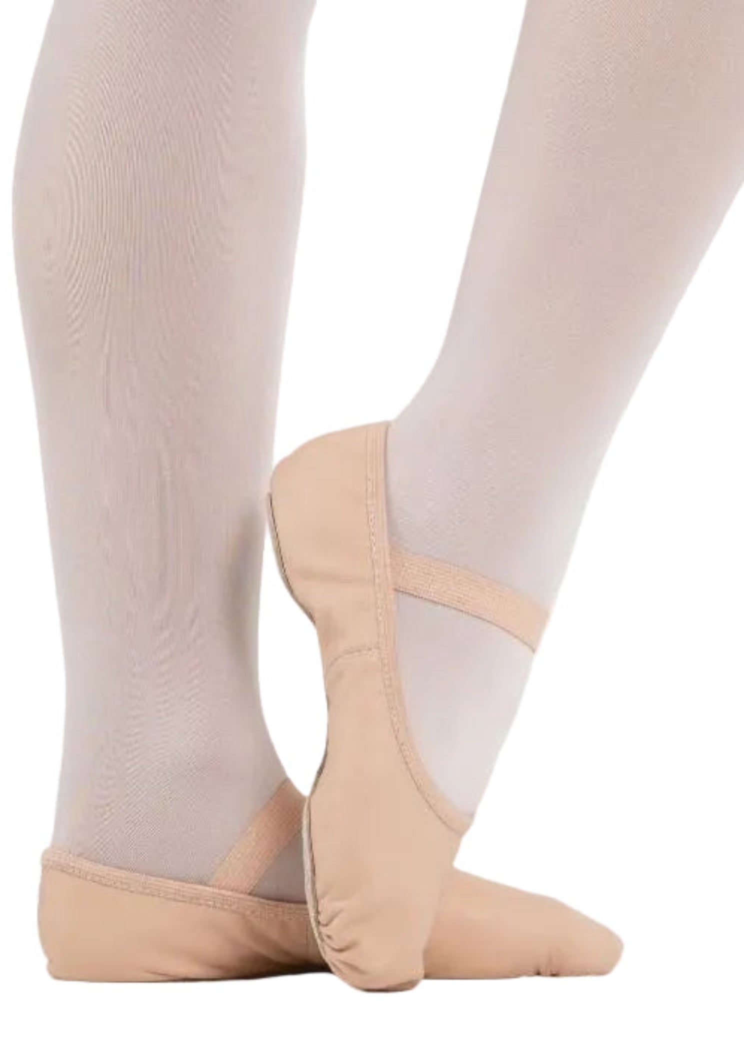 Luna Leather Ballet Shoe Ballet Pink side view
