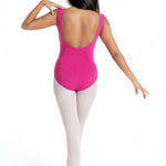 Boatneck Leotard Mulberry back view