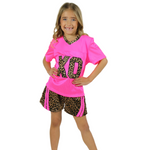 Mesh Short Cheetah front view
