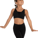 Iris Mesh Bra Top Black front view