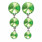 Graduated Drop Earrings Peridot