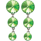 Graduated Drop Earrings Peridot