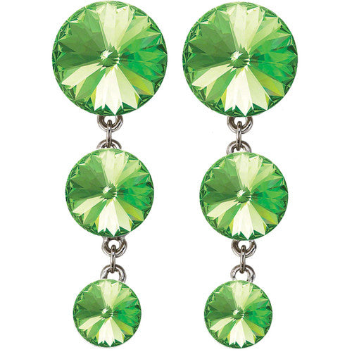 Graduated Drop Earrings Peridot