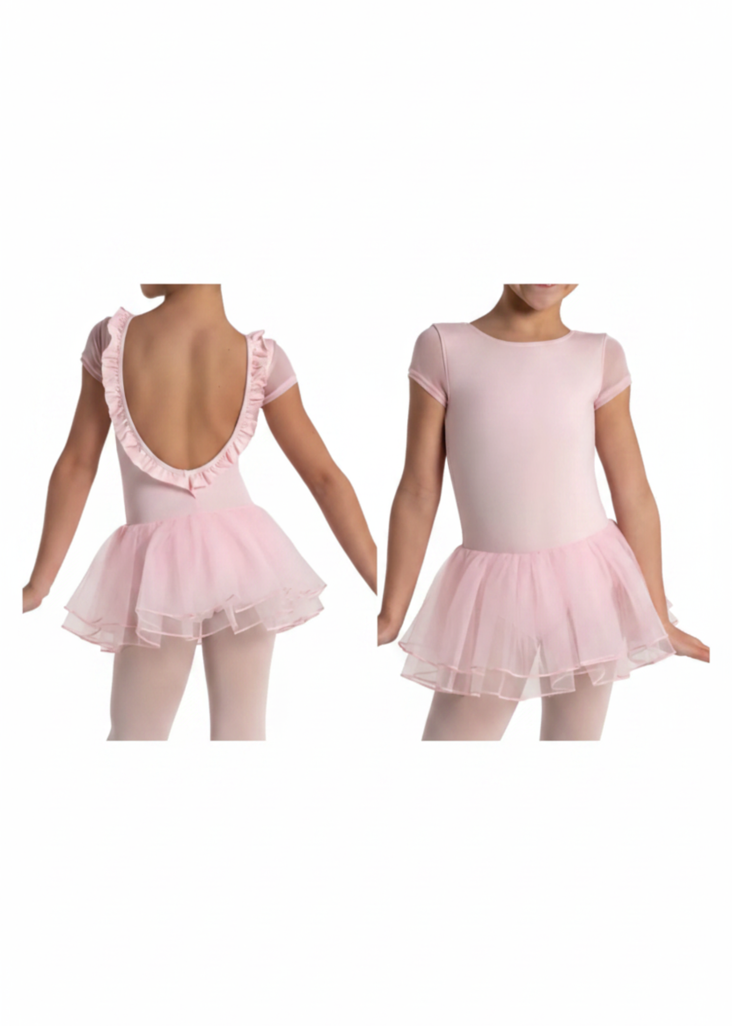 Polaris Tutu Dress Pink back and front view