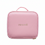Cosmetic Case with LED Light pink front view