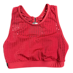Meshed Out Crop Top Red front view