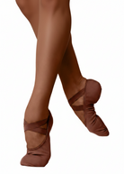Bliss Split Sole Canvas Ballet Shoe Mocha