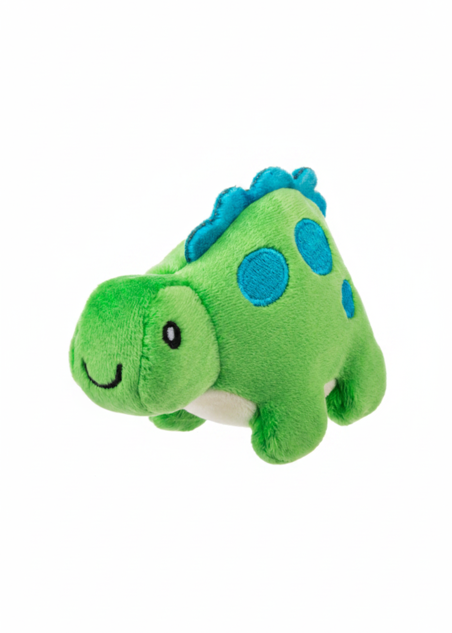 Green 4-inch dinosaur stress squeeze toy with soft squeezable construction for on-the-go stress relief