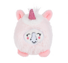 Pink and White, 3.5-inch miniature unicorn plush with soft high-quality fabric and magical styling