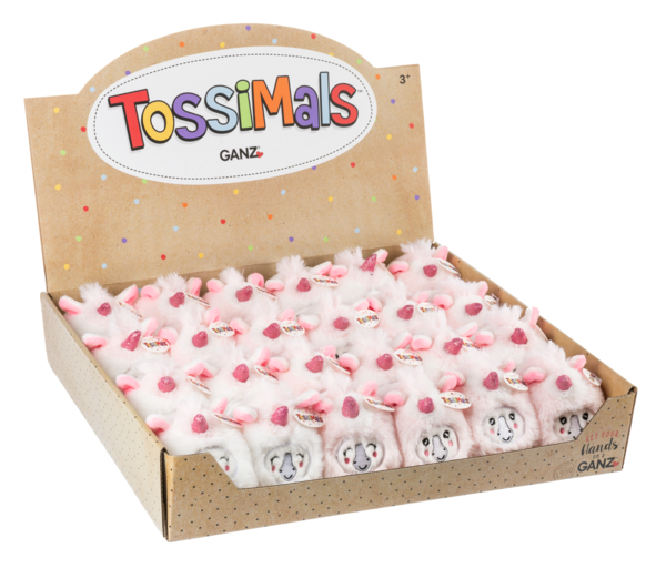 Pink and White, 3.5-inch miniature unicorn plush with soft high-quality fabric and magical styling