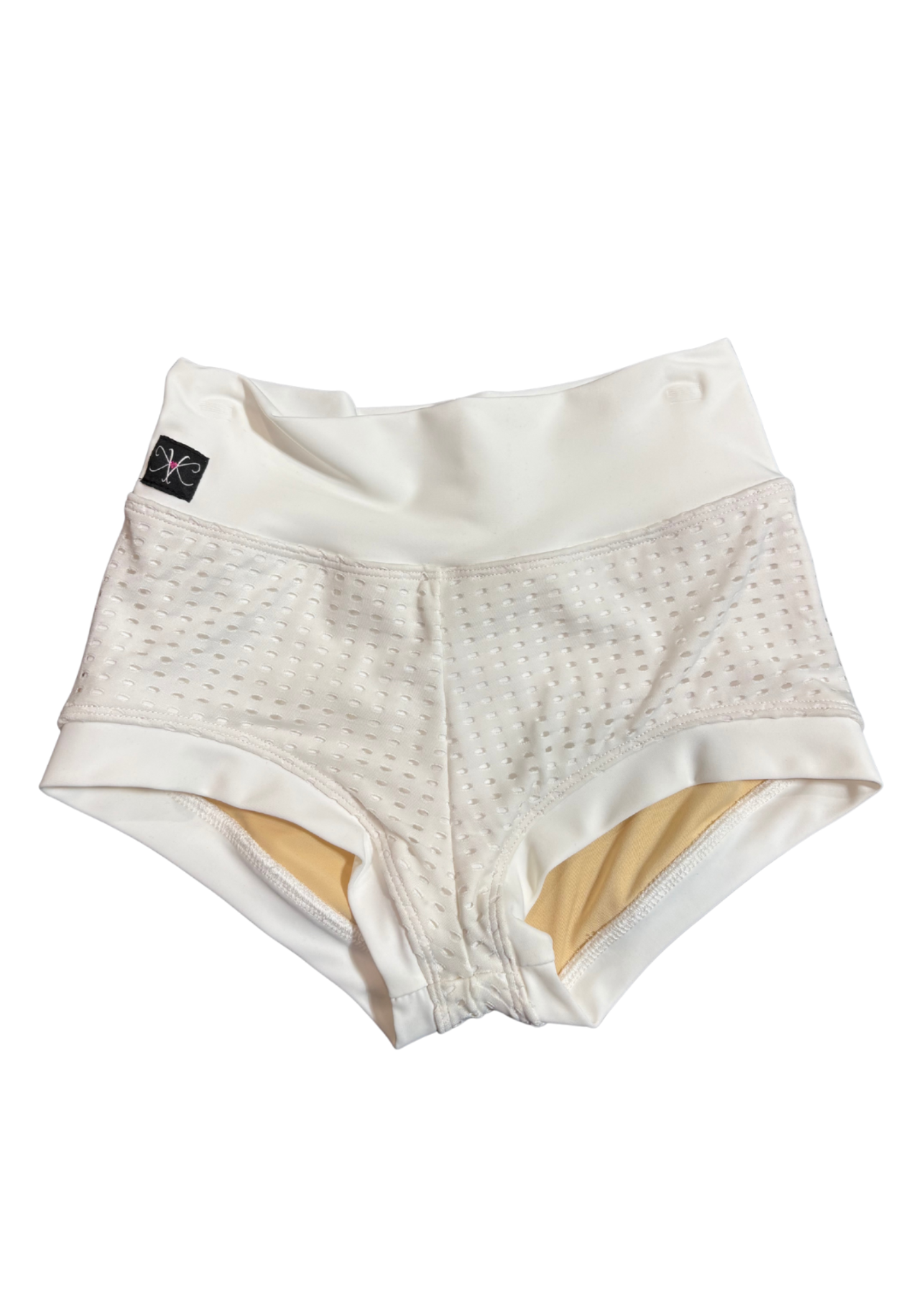 Meshed Out Celebrity Short White