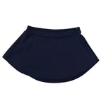 Curved Pull On Skirt Navy front view