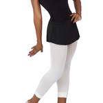 Curved Pull On Skirt Black front view