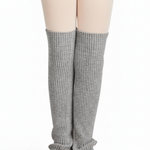 18" Legwarmer Heather Gray front view