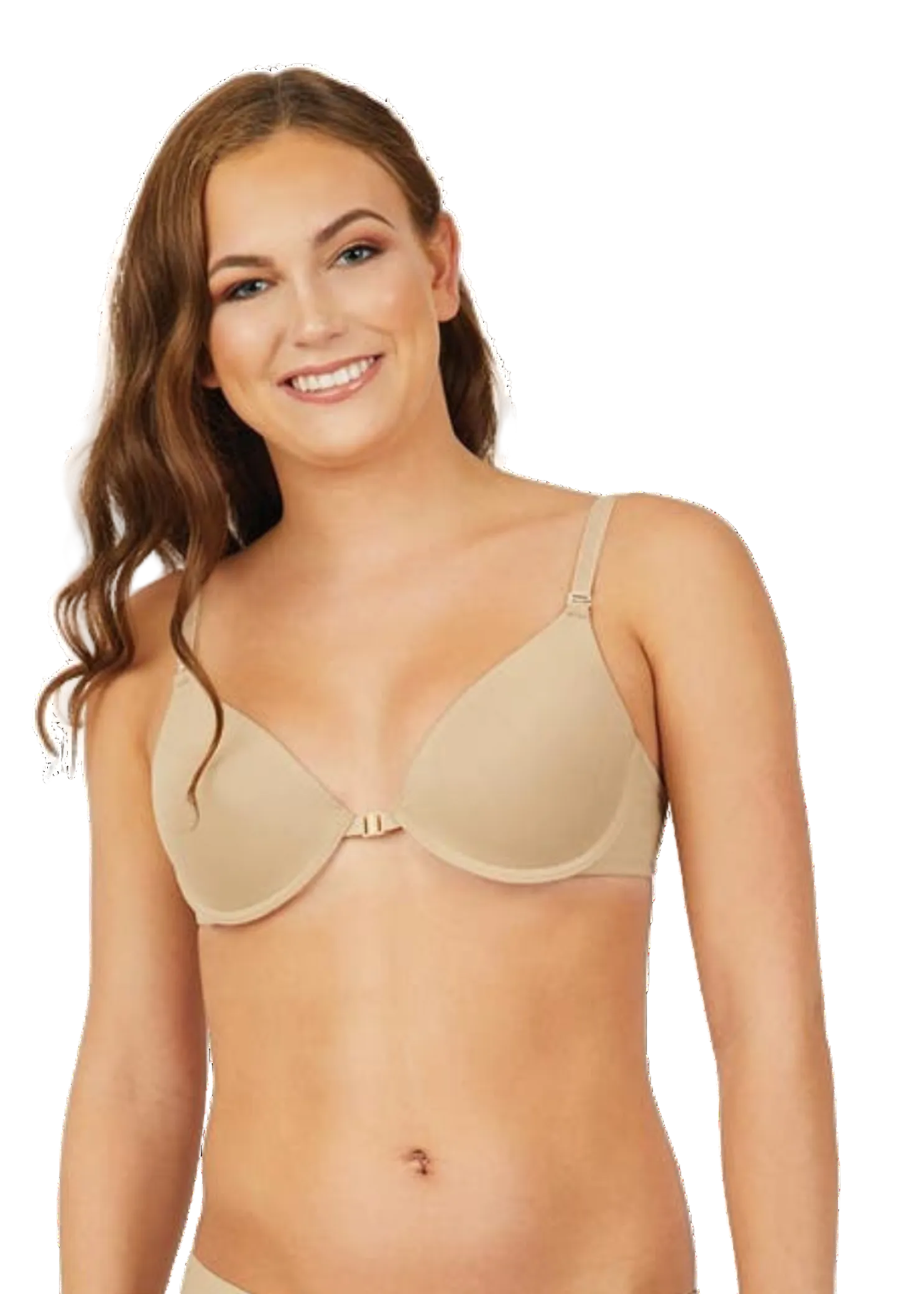 Underwire Minimal Show Bra Nude front view
