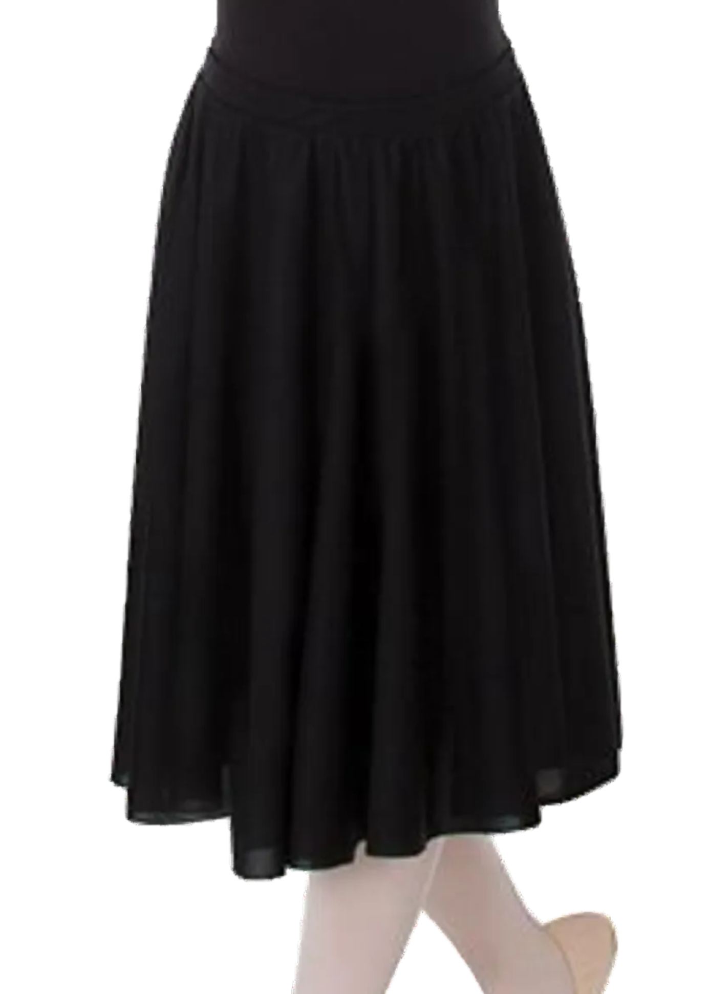 24" Circle Skirt Black front view