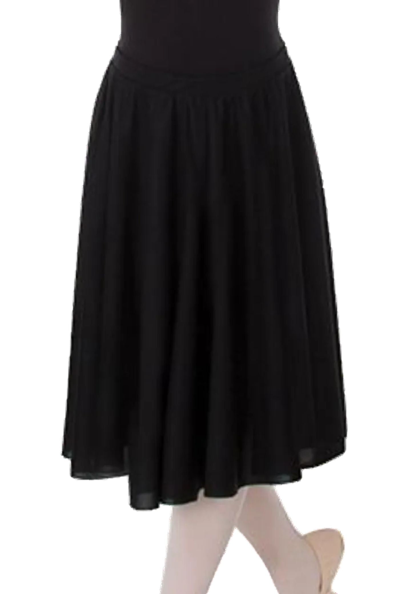 24" Circle Skirt Black front view