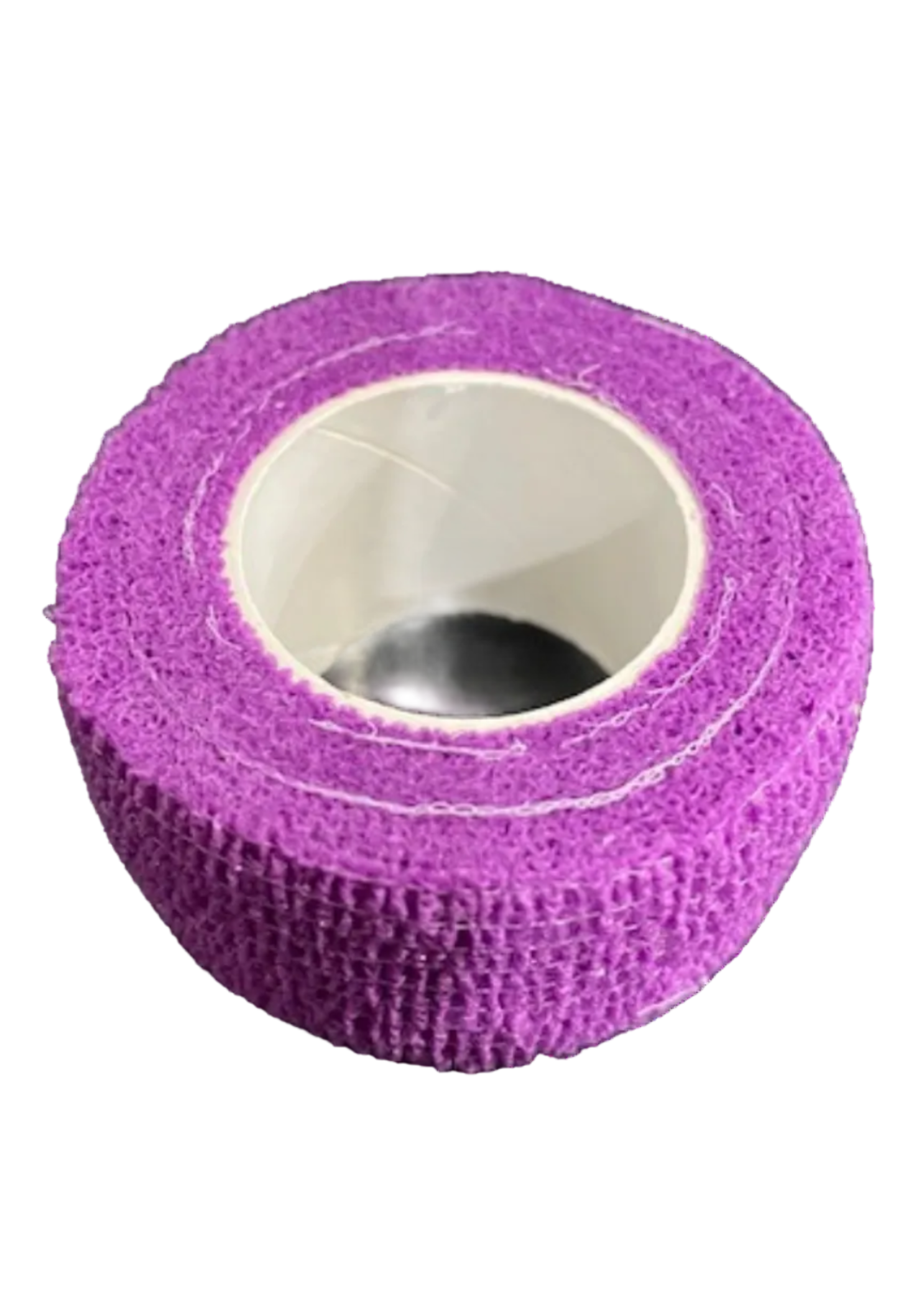 Capezio Adhesive Toe Tape in Purple, top view showing purple adhesive toe tape roll