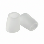 Capezio Pinky Pad, front view showing pair of clear gel pinky toe covers for pointe shoes