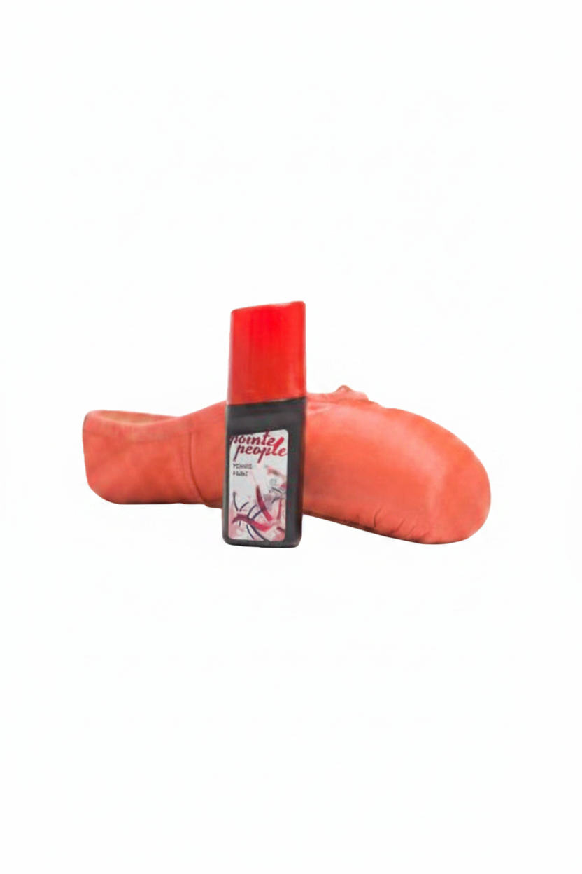 Fabric Pointe Shoe Paint Coral front view
