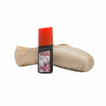 Fabric Pointe Shoe Paint Dahlia front view