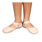 Brit Split Sole Leather Ballet Shoe Pink medial side view