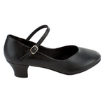 Celine Character 1.5" Heel Shoe Black lateral side view