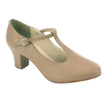 Christa 2" High Heel Character Shoe Tan side view