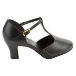 Connie 2.5" High Heel Character Shoe Black side view
