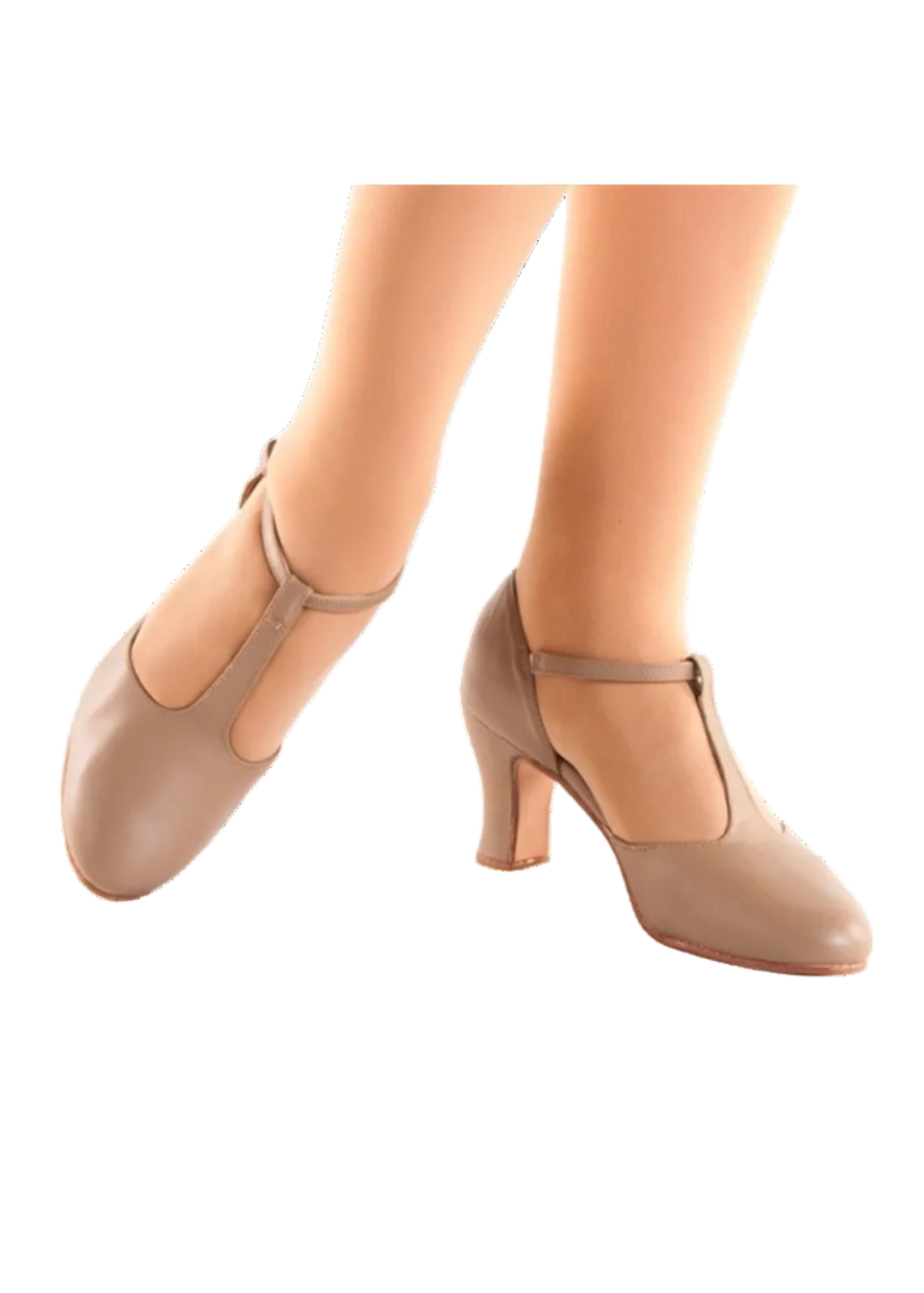 Connie 2.5" High Heel Character Shoe Caramel lifestyle view