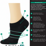 The Amp Shock Sock Black detail view