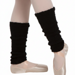 Leg Warmer Black front view