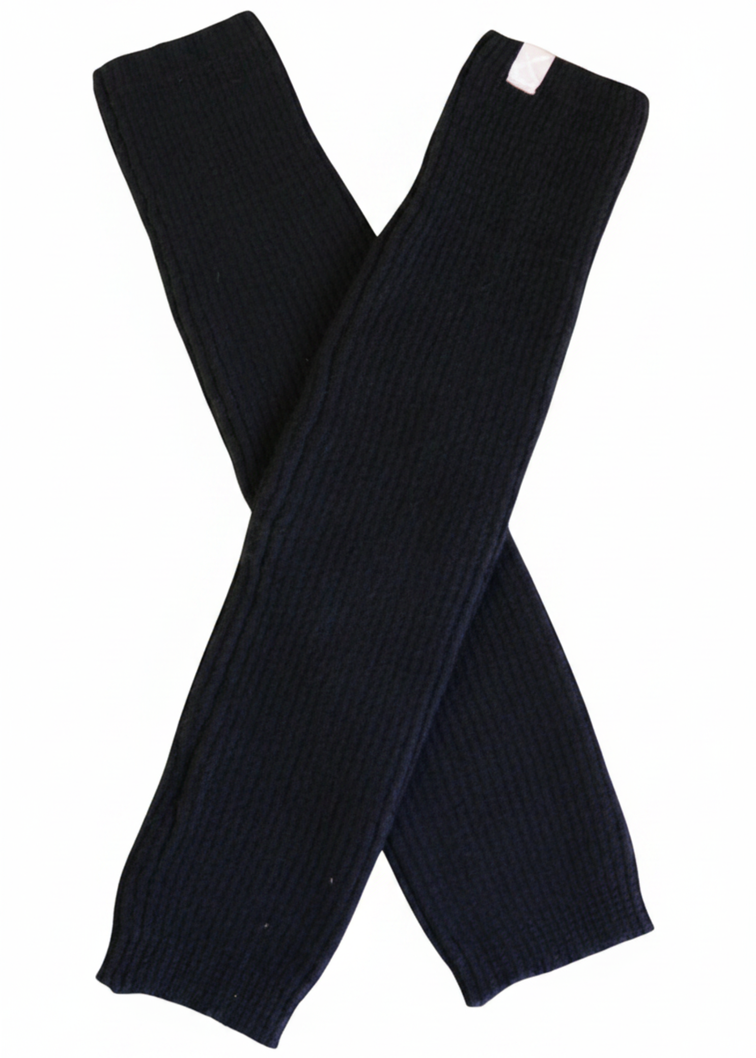 18" Legwarmer Black front view