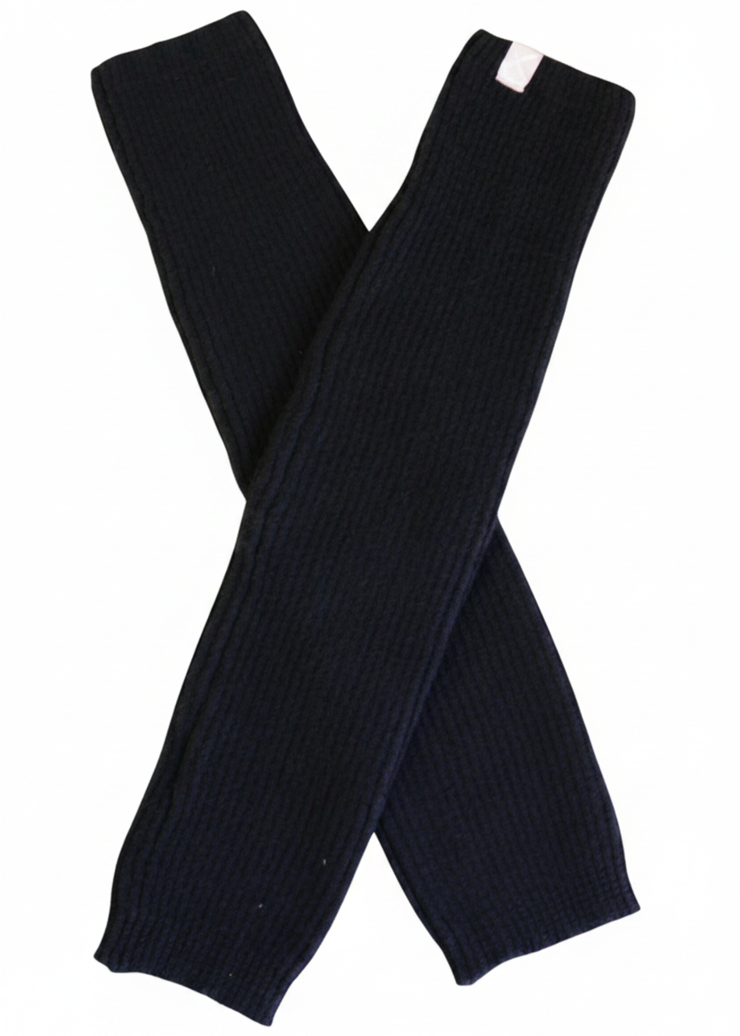18" Legwarmer Black front view