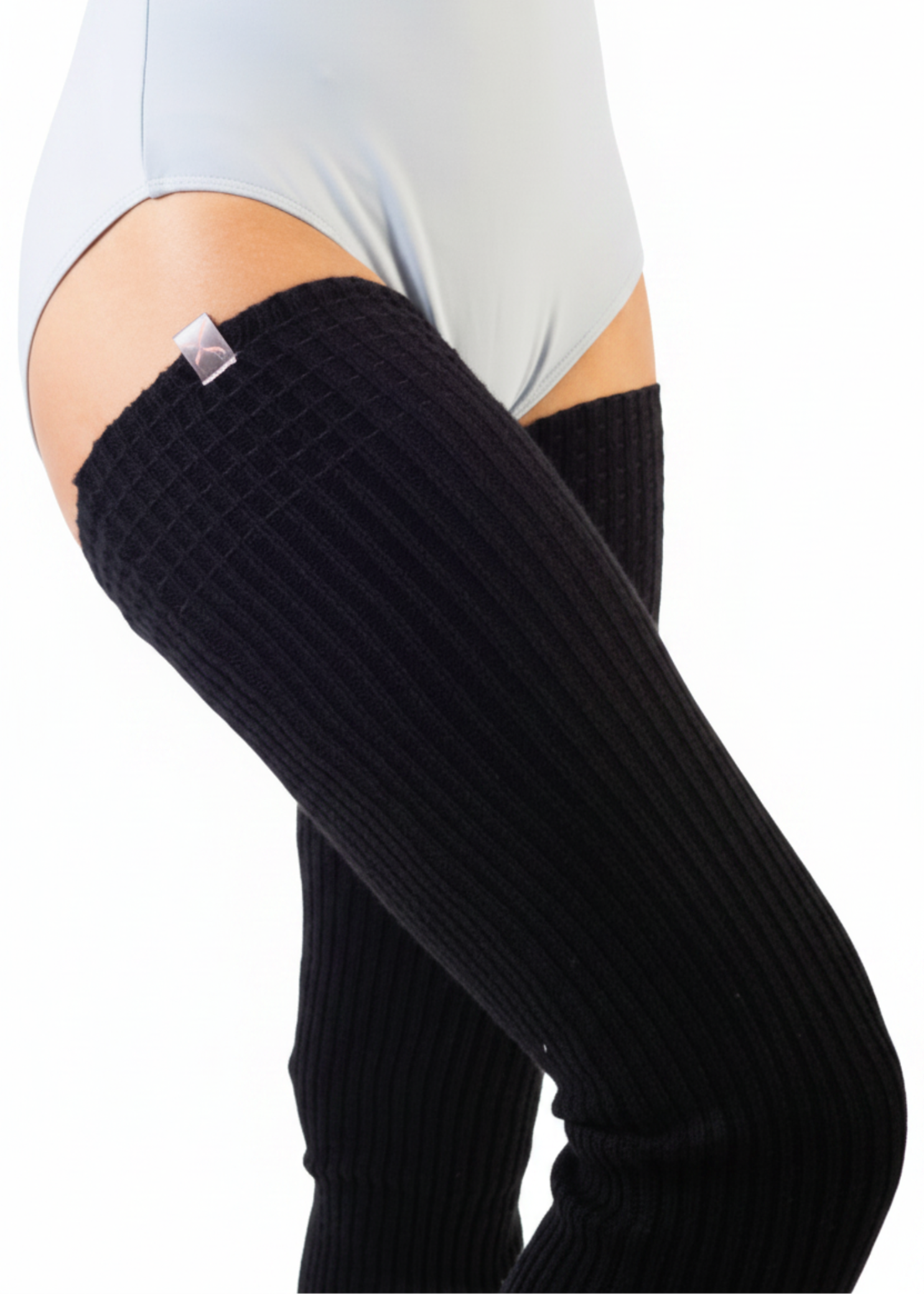 36" Knit Legwarmer Black lifestyle view