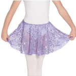 Sequin Mesh Skirt Lilac front view