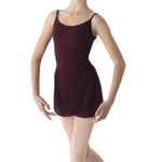 Georgette Wrap Skirt Blackberry front view