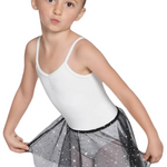 Sequin Tulle Skirt Black front view