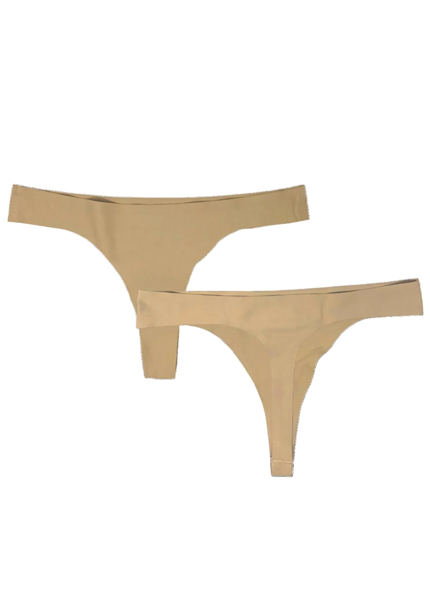 Seamless Thong Nude front and back view