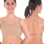 Convertible Halter Cami Bra Nude front and back view